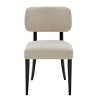 GDFStudio Mulligan Modern Rubberwood Fabric Upholstered Dining Chairs (Set of 2) - 4 of 4