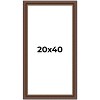PosterPalooza | Panoramic Traditional Brown Picture Frame - UV Acrylic, Foam Board Backing, Hanging Hardware - 2 of 4