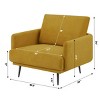 Nebula Vortex 37.5''Mid-Century Wide Accent Chair,Modern Oversized Armchair for Living Room - 3 of 4