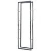 vidaXL Firewood Rack with Base Black Steel Organizer Log Holder Multi Sizes - 3 of 4