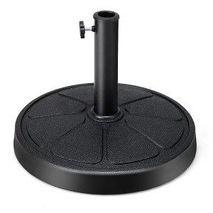 Tangkula 31 lbs Patio Round Umbrella Weighted Base Heavy-Duty Table Market Stand Outdoor - 1 of 4
