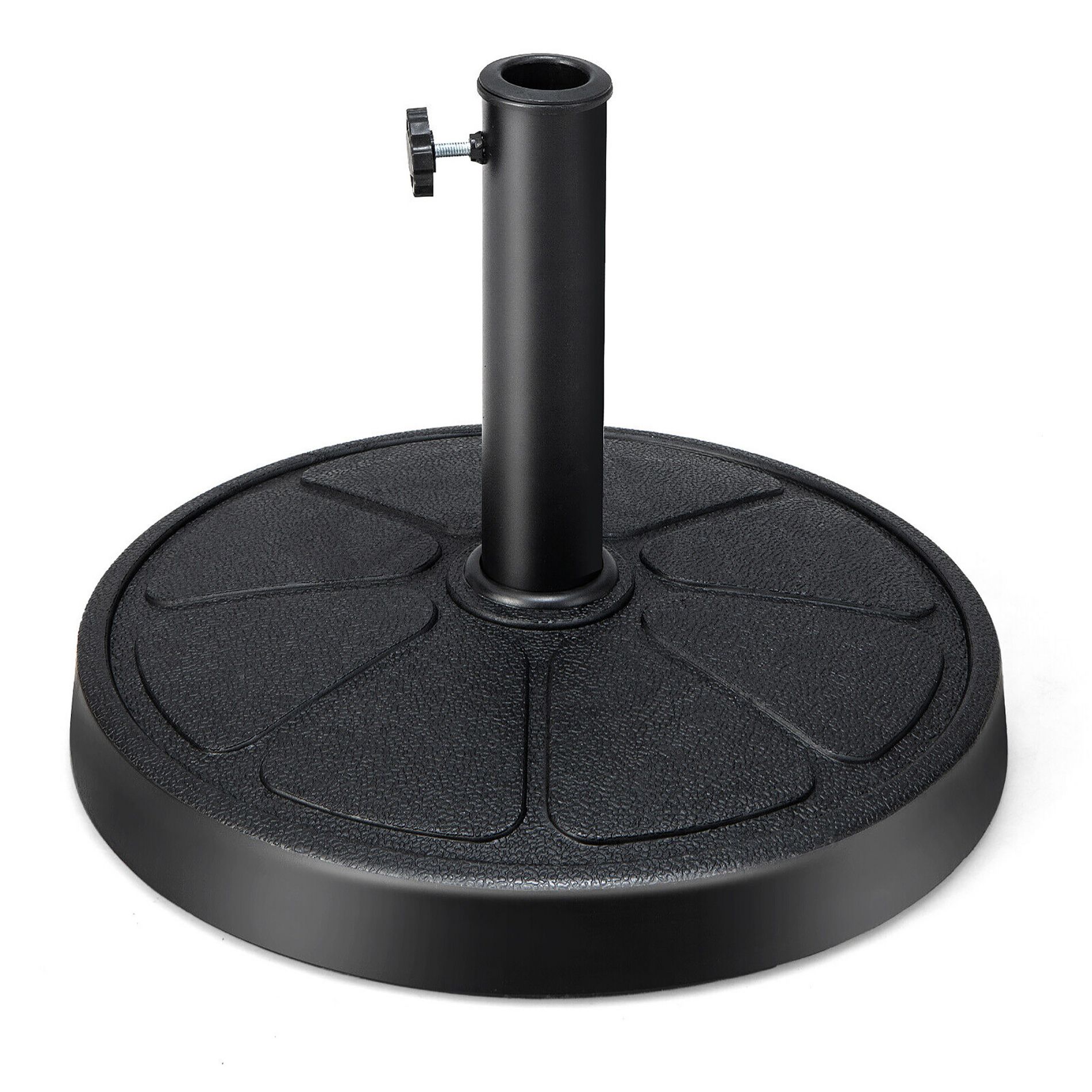 Tangkula 31 lbs Patio Round Umbrella Weighted Base Heavy-Duty Table Market Stand Outdoor