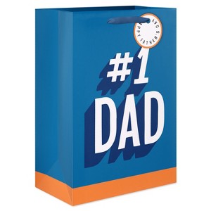 Father's Day Large Gift Bag Number 1 Dad - 1 of 4