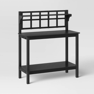 Blackened Wood Patio Potting Bench - Smith & Hawken™