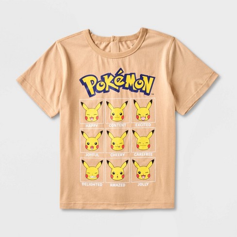 Yellow store pikachu shirt