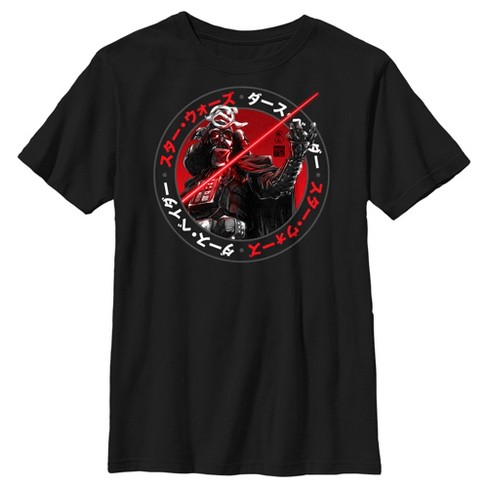 Boy's Star Wars: Visions Samurai Darth Vader Lightsaber T-shirt - Black - X  Small : Target