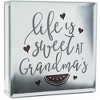 Pavilion Gift Company - Grandma - 6" Lit-Mirrored Plaque - Wall Sign Panels - 4 of 4