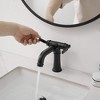 BWE Single Handle Bathroom Faucet For One Hole with 3 Holes Deck Plate and Metal Drain - 4 of 4