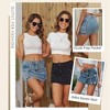 LEVEN SIXTEEN Denim Mini Low Waist Jean Skirt - 3 of 3