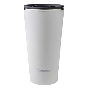 Zojirushi 15oz Stainless Steel Tumbler White - 1 of 4