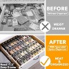 Spice Drawer Organizer with 36 Glass Spice Jars, 386 Labels, for Kitchen Drawers,Black - 2 of 4