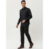 Lars Amadeus Men's Long Sleeves Button Down Casual Solid Shirts - image 3 of 4