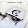 Unique Bargains Large Capacity Zipper Personalized Small Makeup Bag White - 3 of 4