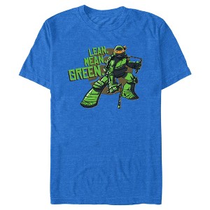 Men's Teenage Mutant Ninja Turtles Lean, Mean, Green Michelangelo T-Shirt - 1 of 4