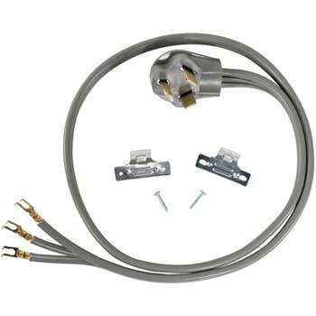 Certified Appliance Accessories® 3-Wire Open-End-Connector 30-Amp Dryer Cord, 5ft