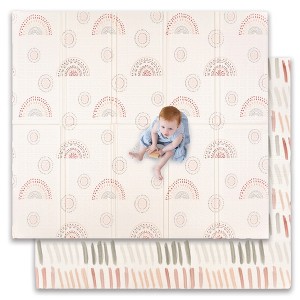 JumpOff Jo - Waterproof Foam Padded Play Mat for Infants, Babies, Toddlers, Play Pens & Tummy Time, Foldable Activity Mat - 1 of 4