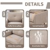 Airsurfer Gray Accent Chair with Black Metal Legs, Comfy Chenille Armchair, Single Sofa Chair for Living Room, Bedroom, Dining Room, Holds 300 lbs. - 4 of 4