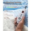 Heated Electric Throw Blanket, Waffle Electric Blanket with 6 Heat Settings & 4-Hour Auto-Off, Machine Washable, White - 2 of 4