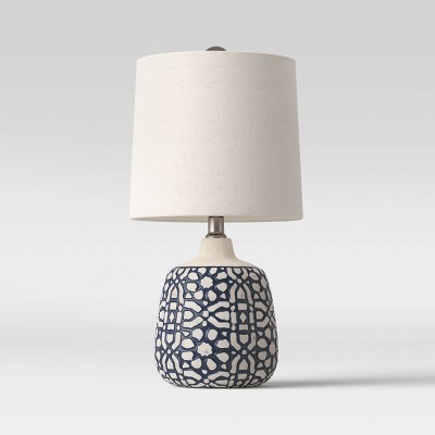 Assembled Ceramic Table Lamp (Includes LED Light Bulb)Blue - Threshold™