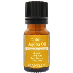Plantlife Golden Jojoba Carrier Oil – Cold-Pressed, Non-GMO & Gluten-Free, Ideal for Skin, Hair & Personal Care (4 oz) - 1 of 3