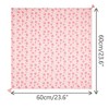 INSPIRE CHIC Women's Floral Printed Tassel Square Scarves 23.6X23.6" 1Pc - 3 of 4