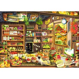 Brain Tree - Country store 1000 Pieces Jigsaw Puzzle - Random Cut - 27.5"lx19.5"w - 1 of 1