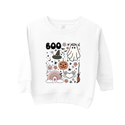 The Juniper Shop Boo Collage Toddler Graphic Sweatshirt