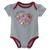 NCAA Oklahoma Sooners Infant Girls' 3pk Bodysuit - image 3 of 4