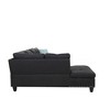 ChicFurnit Sectional Sofas Left Hand Facing Sofa and Chaise with Tufted Pillows and Nailhead Trim for Living Room, Charcoal Gray, 71"*98"*33" - 4 of 4