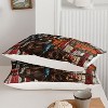 Western Cowboy Comforter Set Queen Size – 3Pcs Bull Riding Quilt with American Flag Print, Rustic Country Bedding for Boys Teens Men Room Decor - 3 of 4