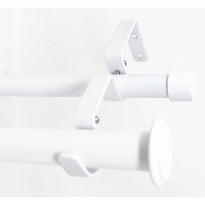 Urbanest Bouton Manhattan 1 inch 3-4 inch Double Drapery Curtain Window Rod Set - 1 of 4