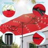 Sonkuki 13 x 7.2ft Solar-Powered Double-Sided Patio Umbrella with Large Canopy Outdoor Table Umbrella for Garden, deck and pool - 4 of 4