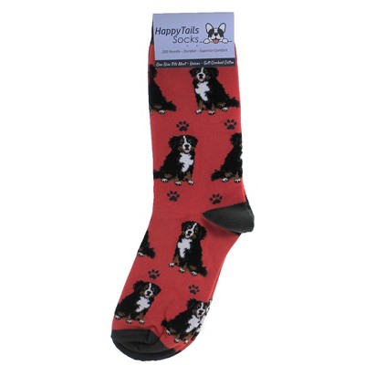 Novelty Socks 14.0" Bernesemountain Dog Socks Happy Tails E & S Pet  -  Socks