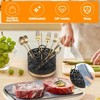 LunaLulinlk 360° Rotating Metal Utensil Holder for Countertop, 4 Compartment Silverware Organizer, Black - 4 of 4