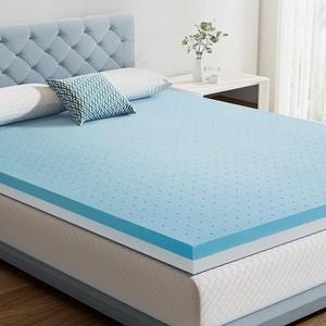 BAFODE 2 Inch Mattress Topper Full Memory Foam, Firm Bed Foam Mattress Topper with Remover Soft Cover, High Density Mattress Pad - 1 of 1