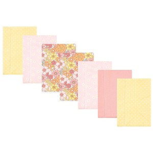 Luvable Friends Hudson Baby Flannel Burp Cloths 7pk Set - 1 of 2