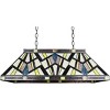 Chloe Lighting Vincent Mission Tiffany-Style 3 Light Island Pendant 28 Inch Wide - 2 of 4