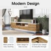 PAGED Modern TV Stand with Door Rebound Device, Wooden Media Console Table with Multi-Functional Storage, TV Stands for Living Room - 2 of 4