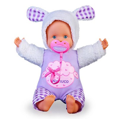 Nenuco Dress Up Baby Doll with Lamb Outfit, 12" Doll