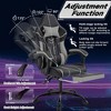 QingMoon Gaming Chair, Ergonomic Office Chair, Leather Desk Chair, Adjustable Swivel Computer Chair with Lumbar Support and Headrest for Home Office - 2 of 4
