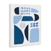 Stupell Industries Shades of Blue Abstract Shapes Collage Design Canvas Art - 2 of 4