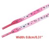 INSPIRE CHIC Colorful Flat Reflective Hearts Lightweight Shoelaces 0.31inches Width 1 Pair - 3 of 4