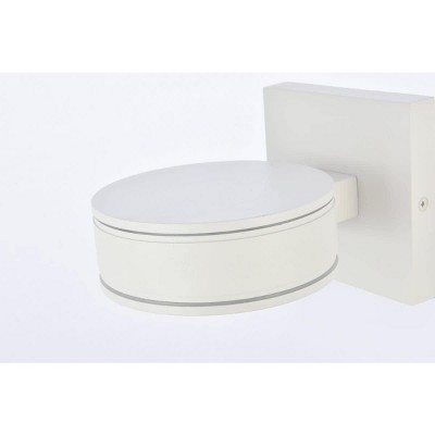 Black Aluminum and Iron Dimmable LED Outdoor Wall Sconce