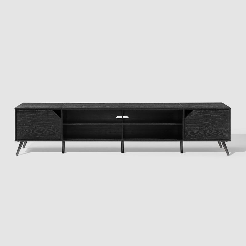 Mid-Century Modern Wide Storage TV Stand for TVs up to 90" - Saracina Home, 1 of 14