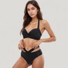 Anna-Kaci Swim Women's Two-Piece Swimsuit with Wrapped Bust Top Crisscross Waistband High Rise Bottom and Supportive Fit - 4 of 4