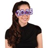 Beistle 2025  Glittered Foil Eyeglasses, (25/Pkg) Multicolored - 2 of 3