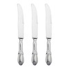 Smarty Had A Party Silver Baroque Plastic Dinner Knives - 240 pcs - 2 of 4