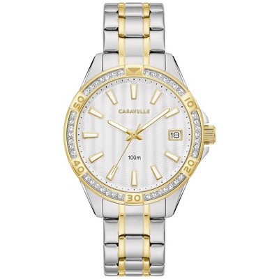 Caravelle designed by Bulova Ladies' Sport Aqualuxx 3-Hand Date Quartz Watch, Crystals