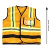 CAT: Construction Worker Vest - Yellow & Black - 5pc Set, Ags 3+ - 2 of 4