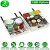 NewHome "2Pcs Pull-Out Cabinet Organizers, Sliding Spice Rack, Carbon Steel Roll-Out Drawers with Handle" White Size L - 3 of 4